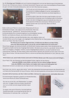 Gottesdienst vom 09.08.2026