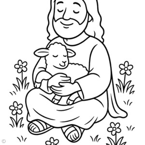 Jesus mit Lamm